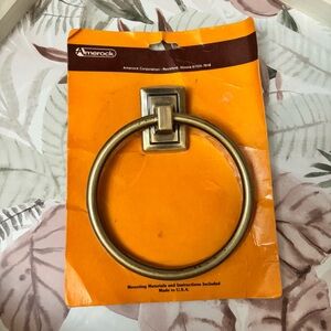 Amerock Brass Wall Mounted Towel Ring NIP